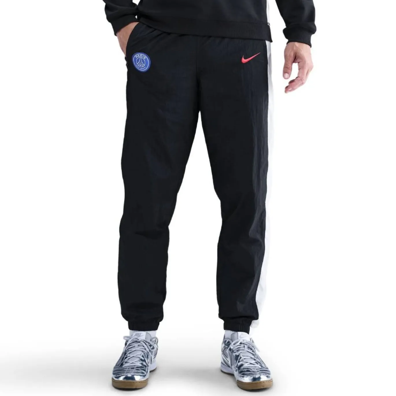 Nike Paris Saint-Germain Total 90 Trainingsbroek Woven 2025-2026 Zwart Wit Rood