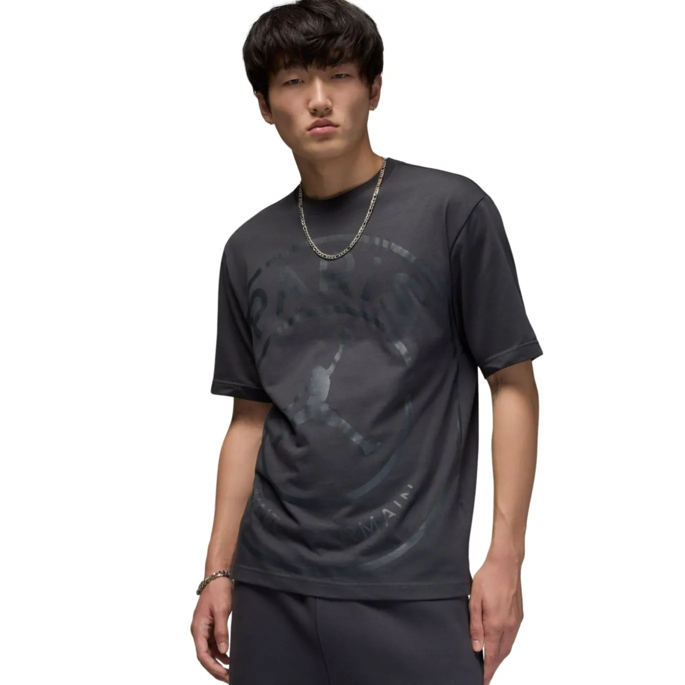 Nike Paris Saint-Germain x Jordan T-Shirt Zwart Donkergrijs