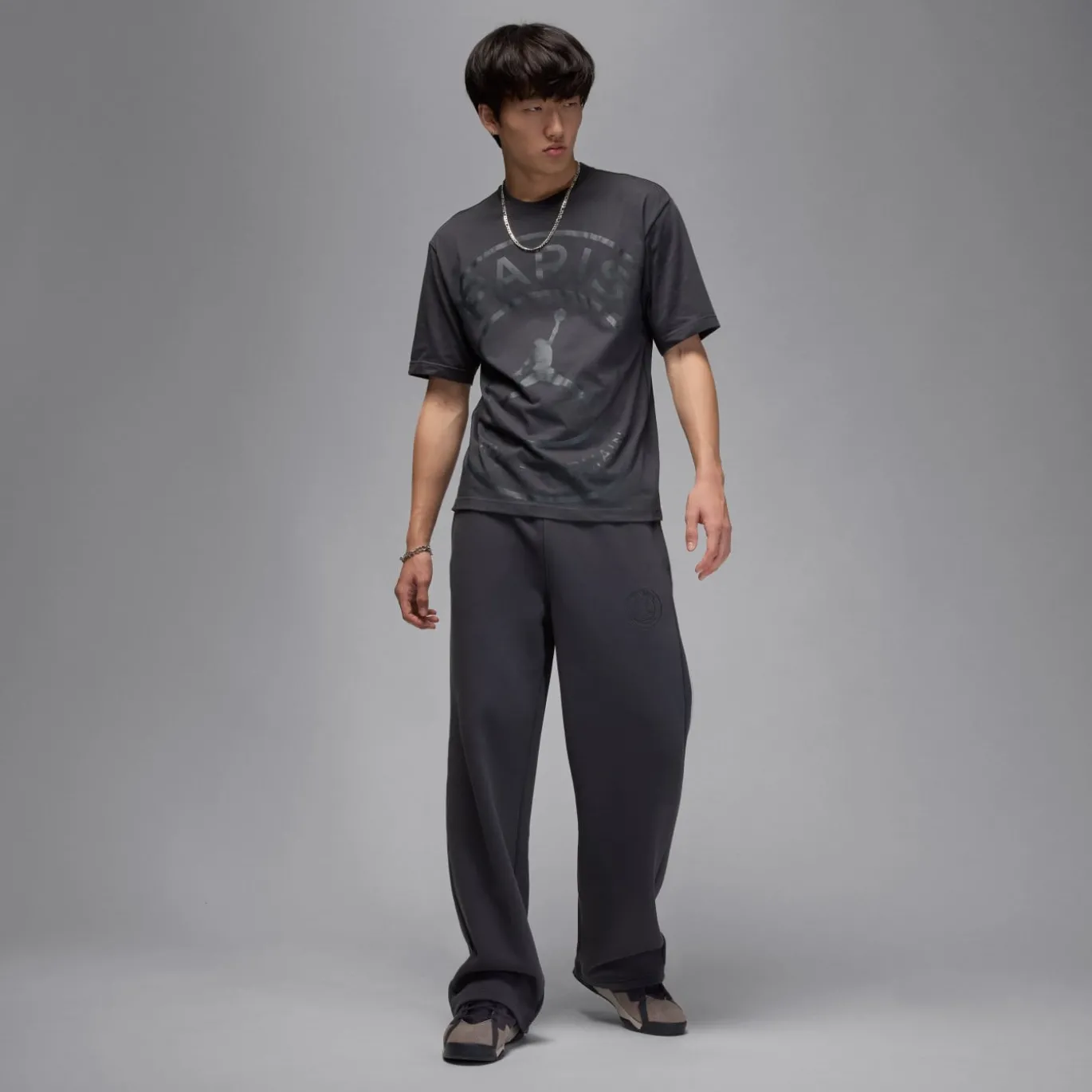 Nike Paris Saint-Germain x Jordan T-Shirt Zwart Donkergrijs