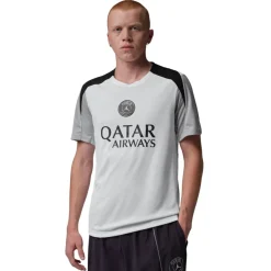 Nike Paris Saint-Germain x Jordan Strike Trainingsshirt 2025-2026 Grijs Zwart