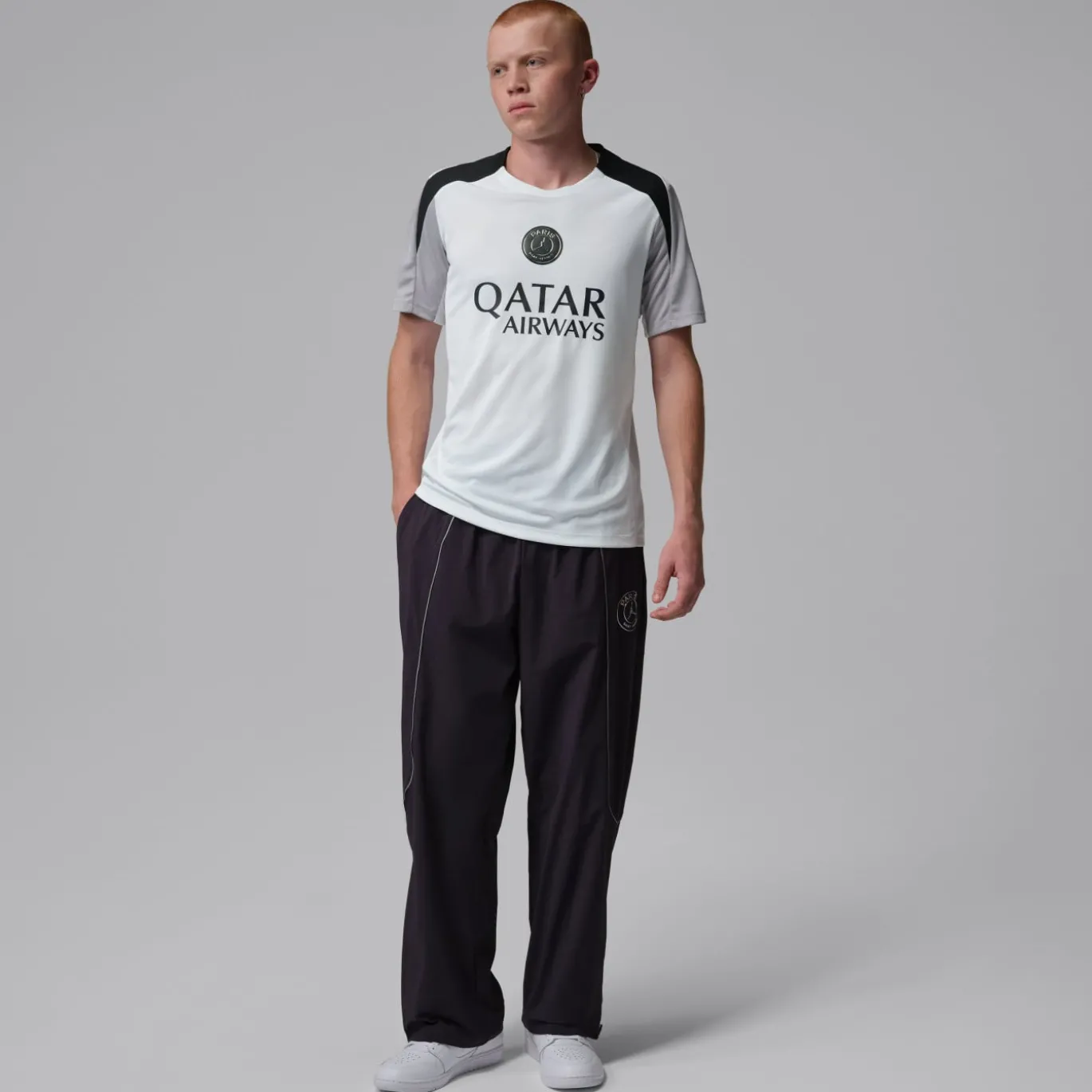 Nike Paris Saint-Germain x Jordan Strike Trainingsshirt 2025-2026 Grijs Zwart