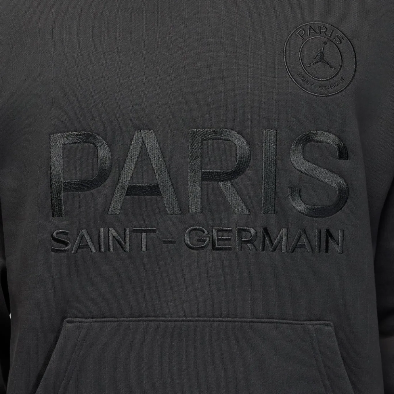 Nike Paris Saint-Germain x Jordan Hoodie 2025-2026 Donkergrijs Zwart
