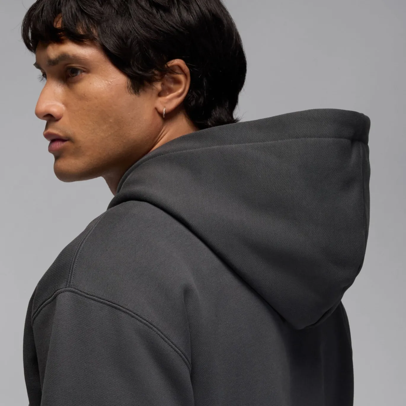 Nike Paris Saint-Germain x Jordan Hoodie 2025-2026 Donkergrijs Zwart
