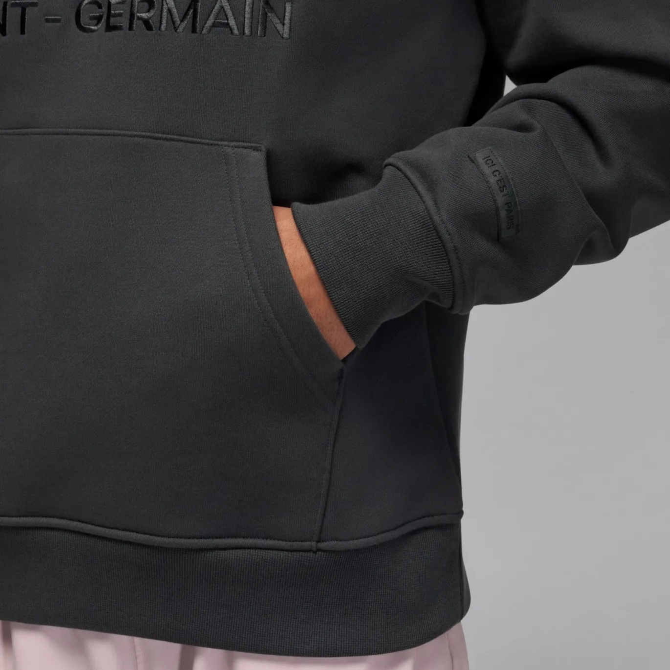 Nike Paris Saint-Germain x Jordan Hoodie 2025-2026 Donkergrijs Zwart