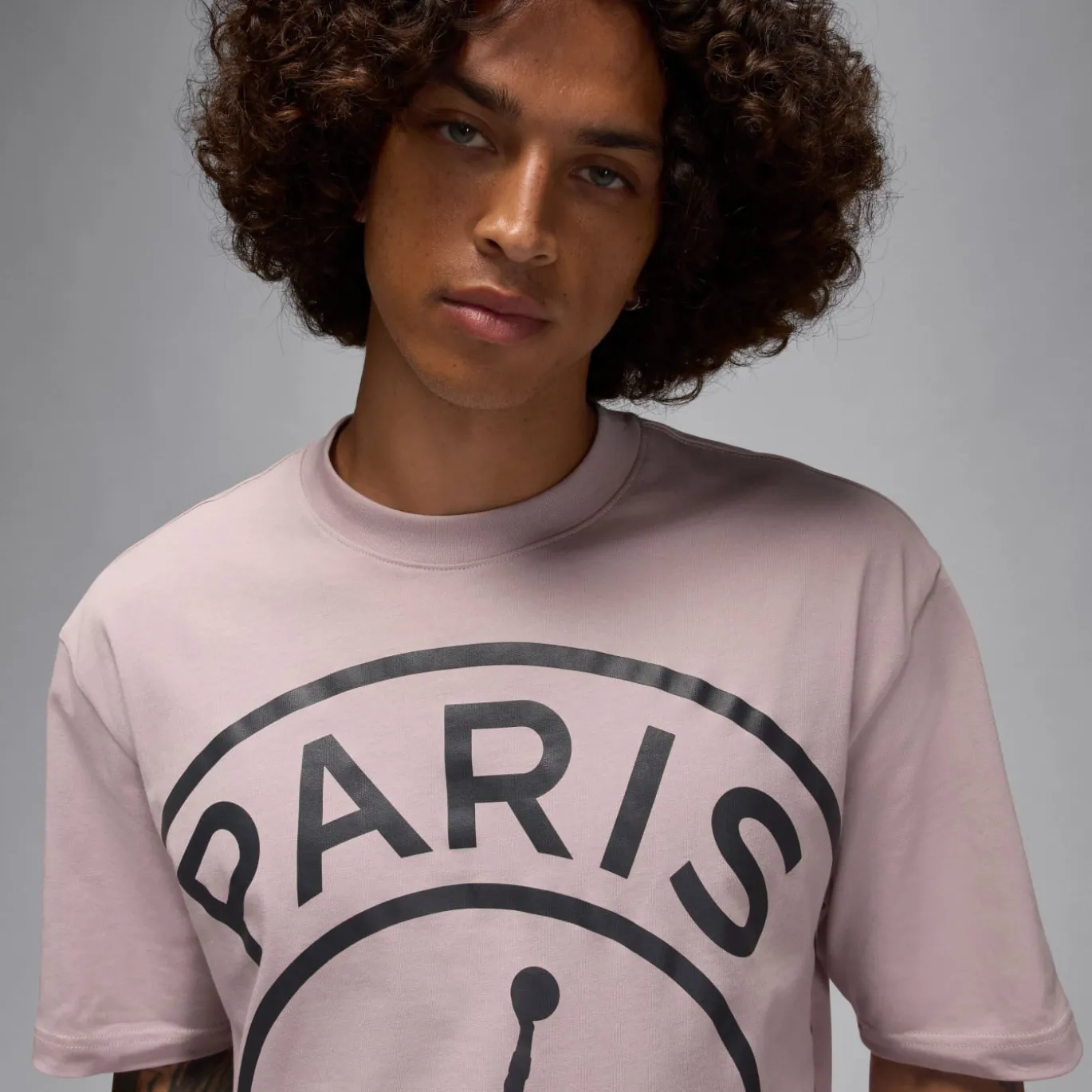 Nike Paris Saint-Germain x Jordan T-Shirt Lichtroze Zwart