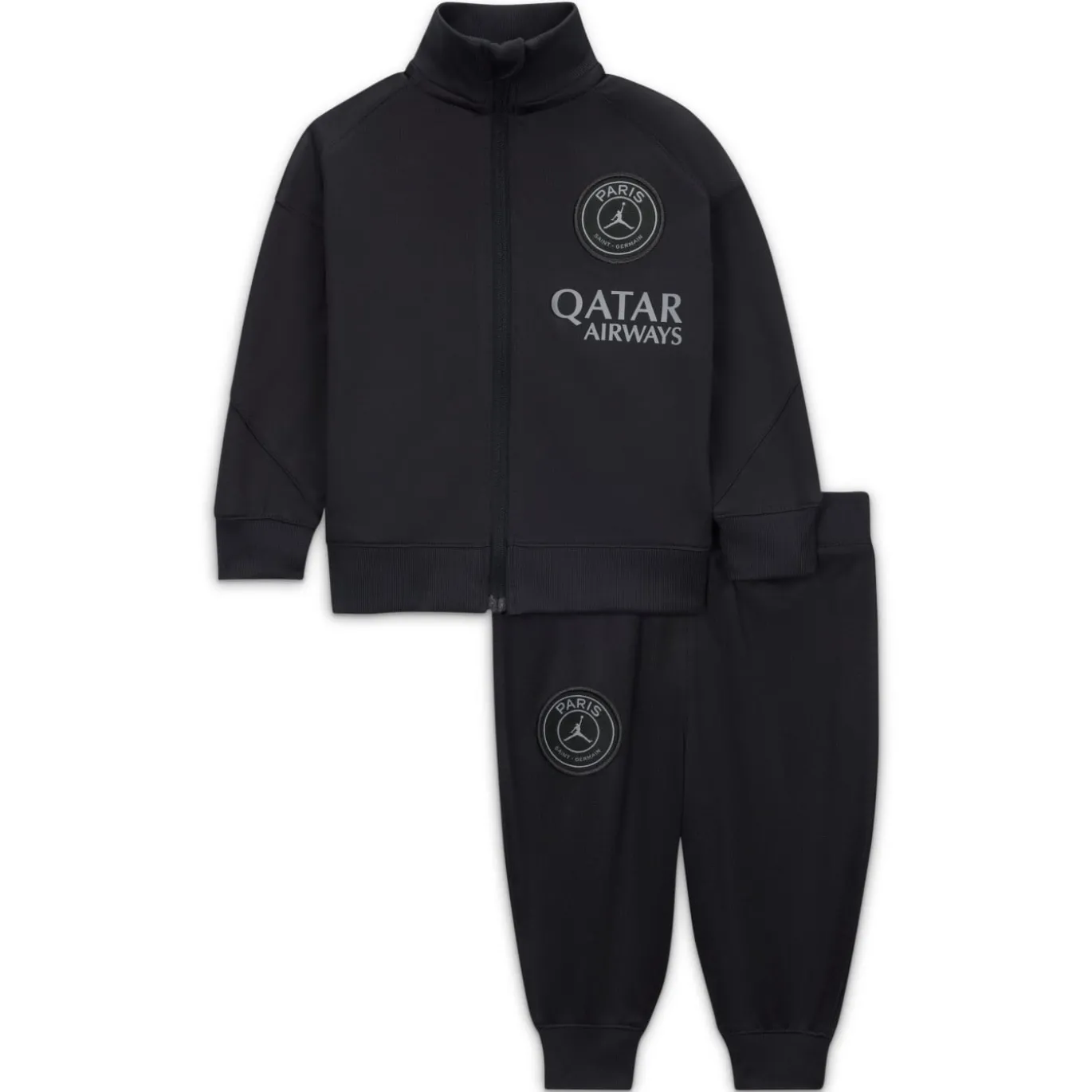 Nike Paris Saint-Germain x Jordan Strike Trainingspak Full-Zip 2025-2026 Baby Zwart Donkergrijs