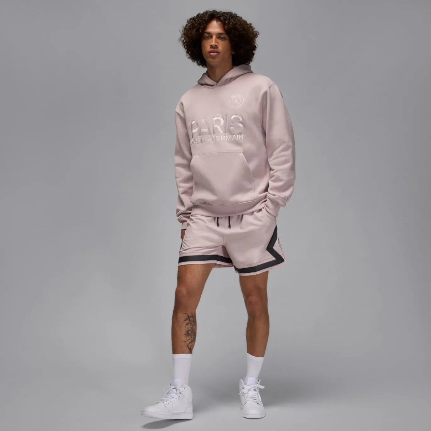 Nike Paris Saint-Germain x Jordan Hoodie 2025-2026 Lichtroze