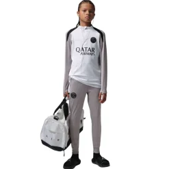 Nike Paris Saint-Germain x Jordan Strike Trainingspak 1/4-Zip 2025-2026 Kids Wit Grijs Zwart