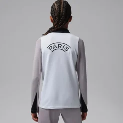 Nike Paris Saint-Germain x Jordan Strike Trainingspak 1/4-Zip 2025-2026 Kids Wit Grijs Zwart