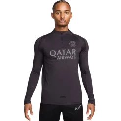 Nike Paris Saint-Germain x Jordan Strike Trainingstrui 1/4-Zip 2025-2026 Zwart Grijs