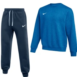 Nike Park 26 Fleece Crew Joggingpak Blauw Donkerblauw