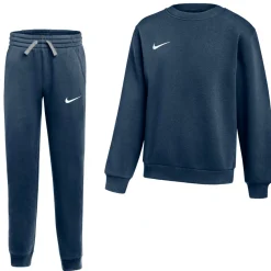 Nike Park 26 Fleece Crew Joggingpak Kids Donkerblauw Wit