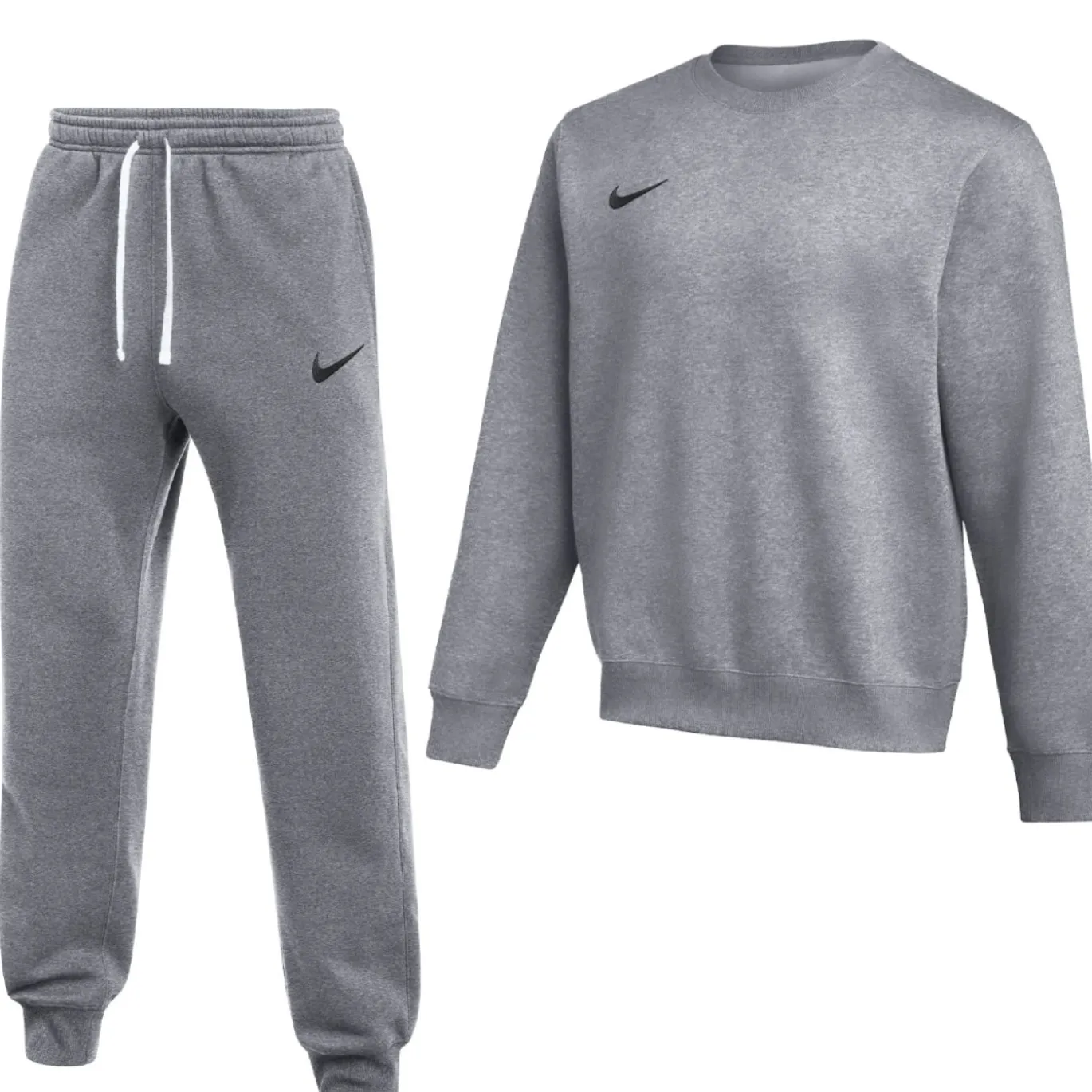 Nike Park 26 Fleece Crew Joggingpak Grijs Zwart