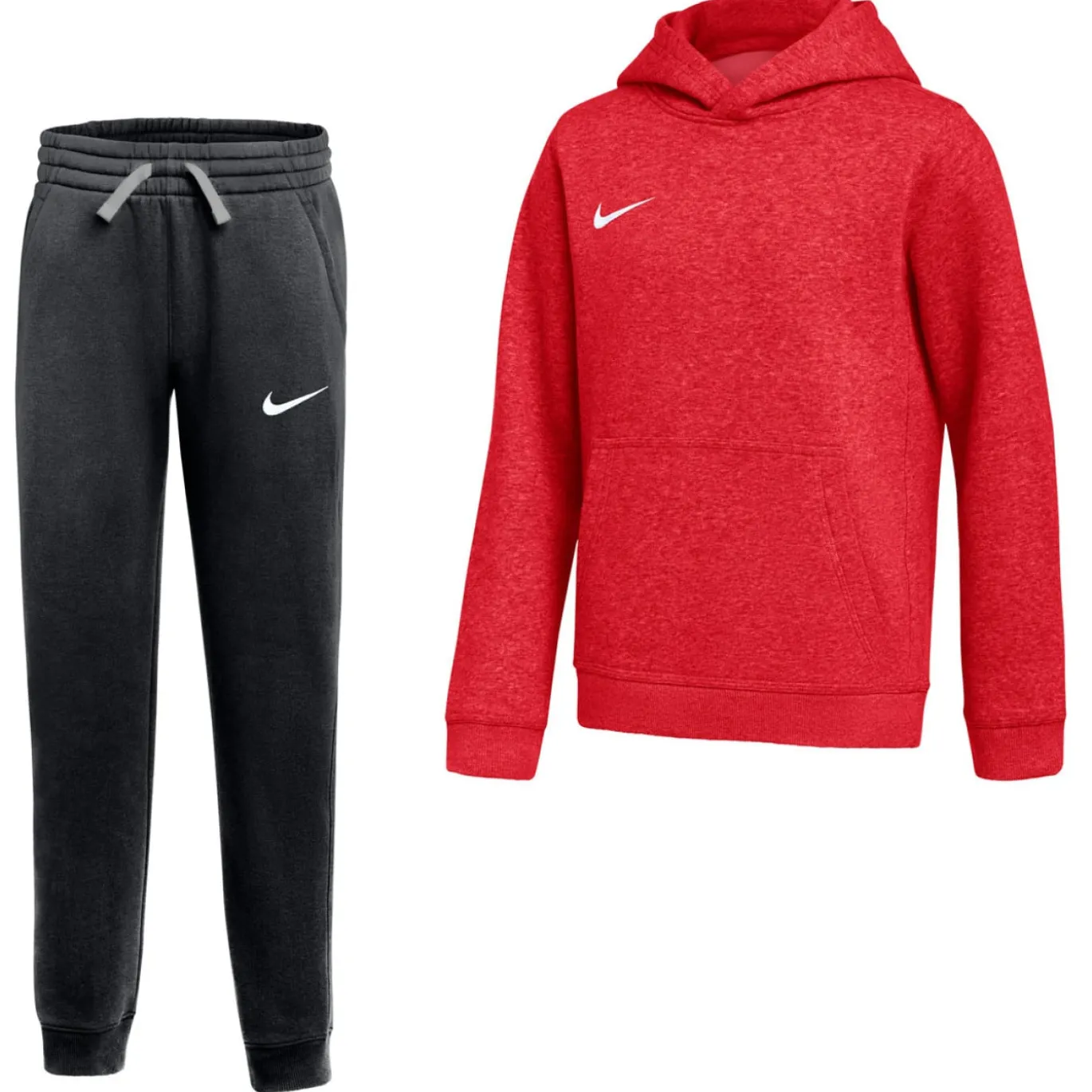 Nike Park 26 Fleece Pullover Hoodie Joggingpak Kids Rood Zwart