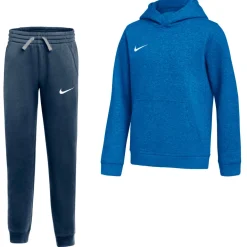 Nike Park 26 Fleece Pullover Hoodie Joggingpak Kids Blauw Wit
