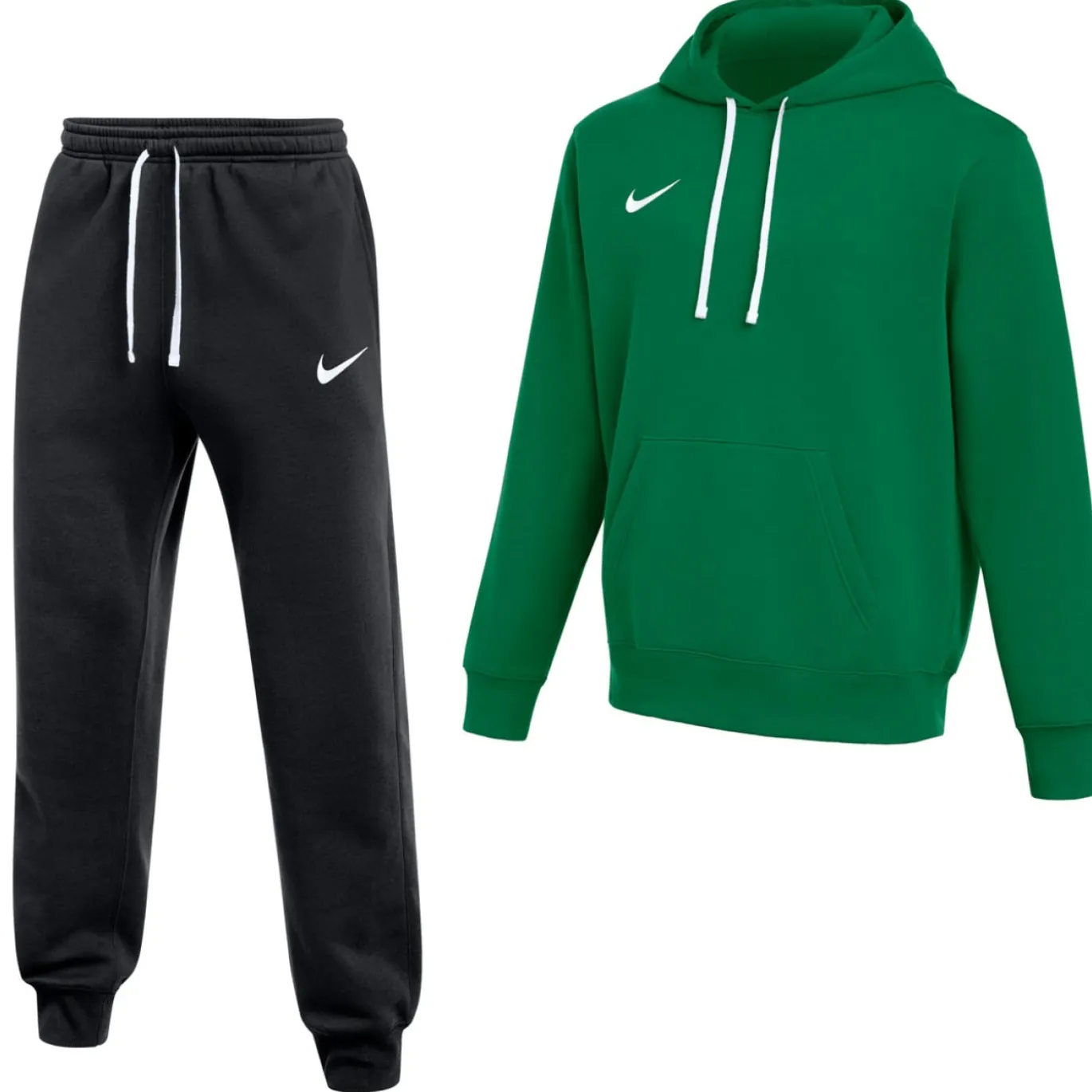 Nike Park 26 Fleece Pullover Hoodie Joggingpak Donkergroen Zwart