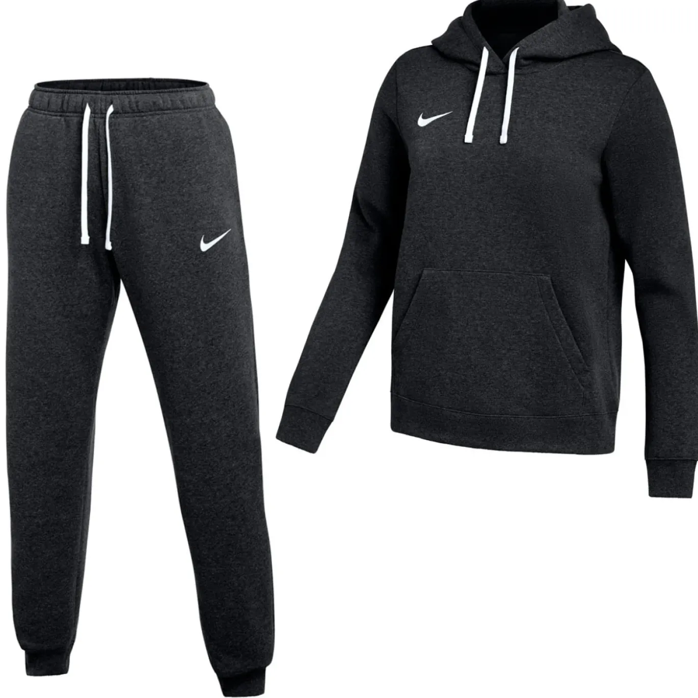 Nike Park 26 Fleece Pullover Hoodie Joggingpak Dames Zwart Wit