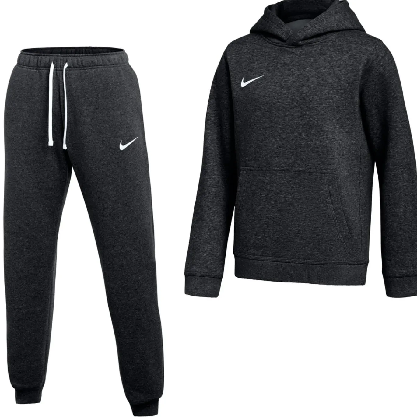 Nike Park 26 Fleece Pullover Hoodie Joggingpak Kids Zwart Wit
