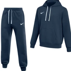 Nike Park 26 Fleece Pullover Hoodie Joggingpak Donkerblauw Wit