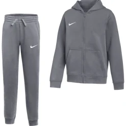 Nike Park 26 Fleece Vest Joggingpak Kids Donkergrijs Wit