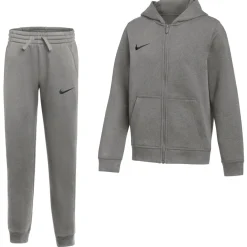 Nike Park 26 Fleece Vest Joggingpak Kids Donkergrijs Zwart