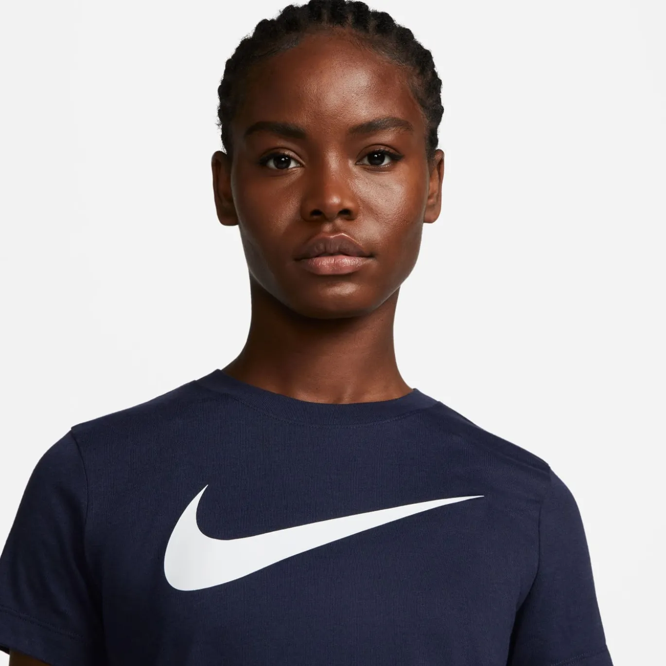 Nike Park 20 Hybride T-shirt Dames Donkerblauw Wit
