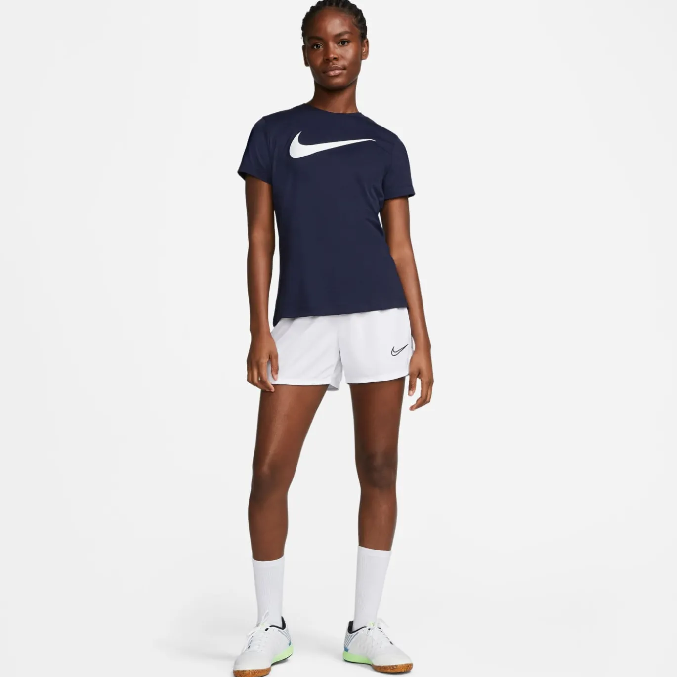 Nike Park 20 Hybride T-shirt Dames Donkerblauw Wit