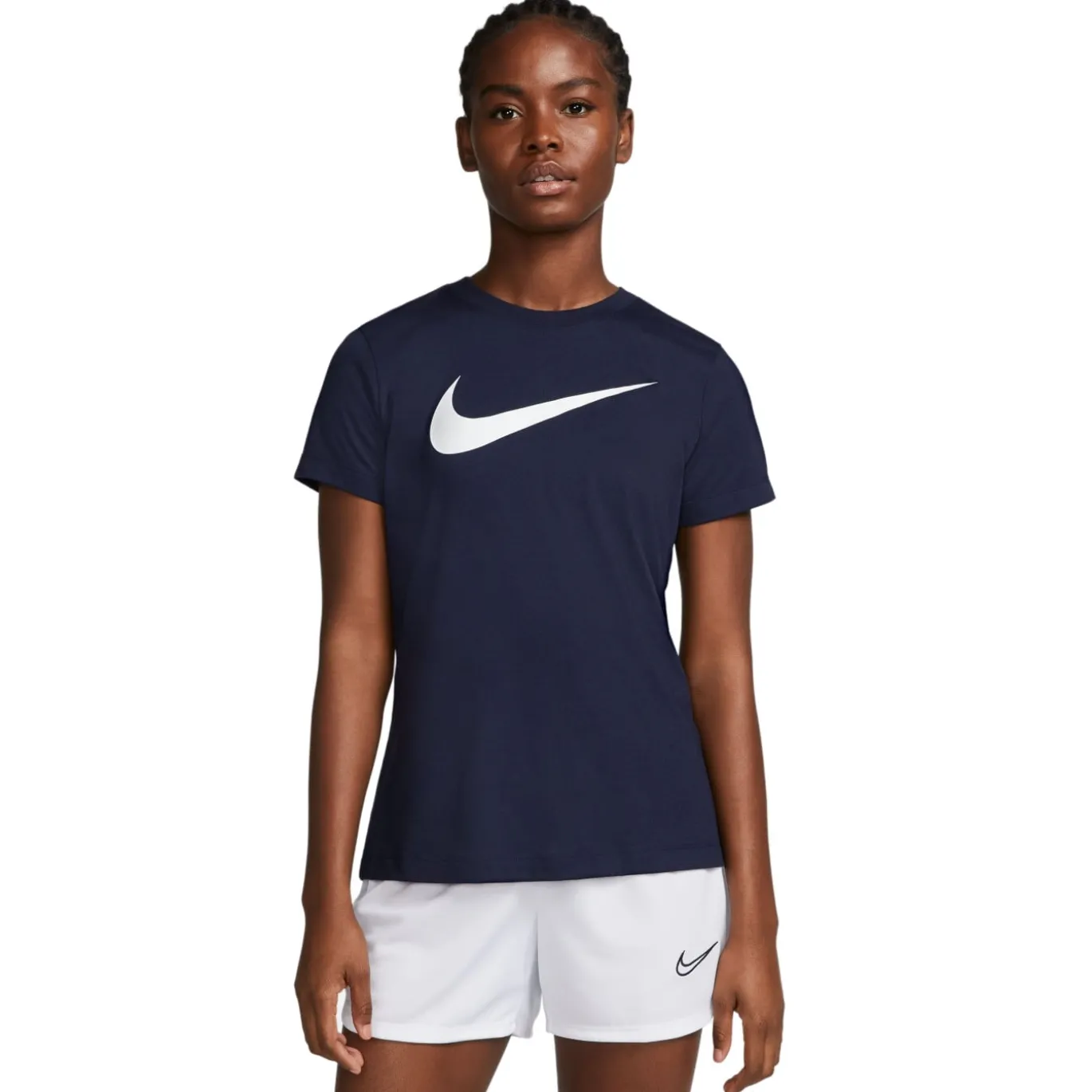 Nike Park 20 Hybride T-shirt Dames Donkerblauw Wit
