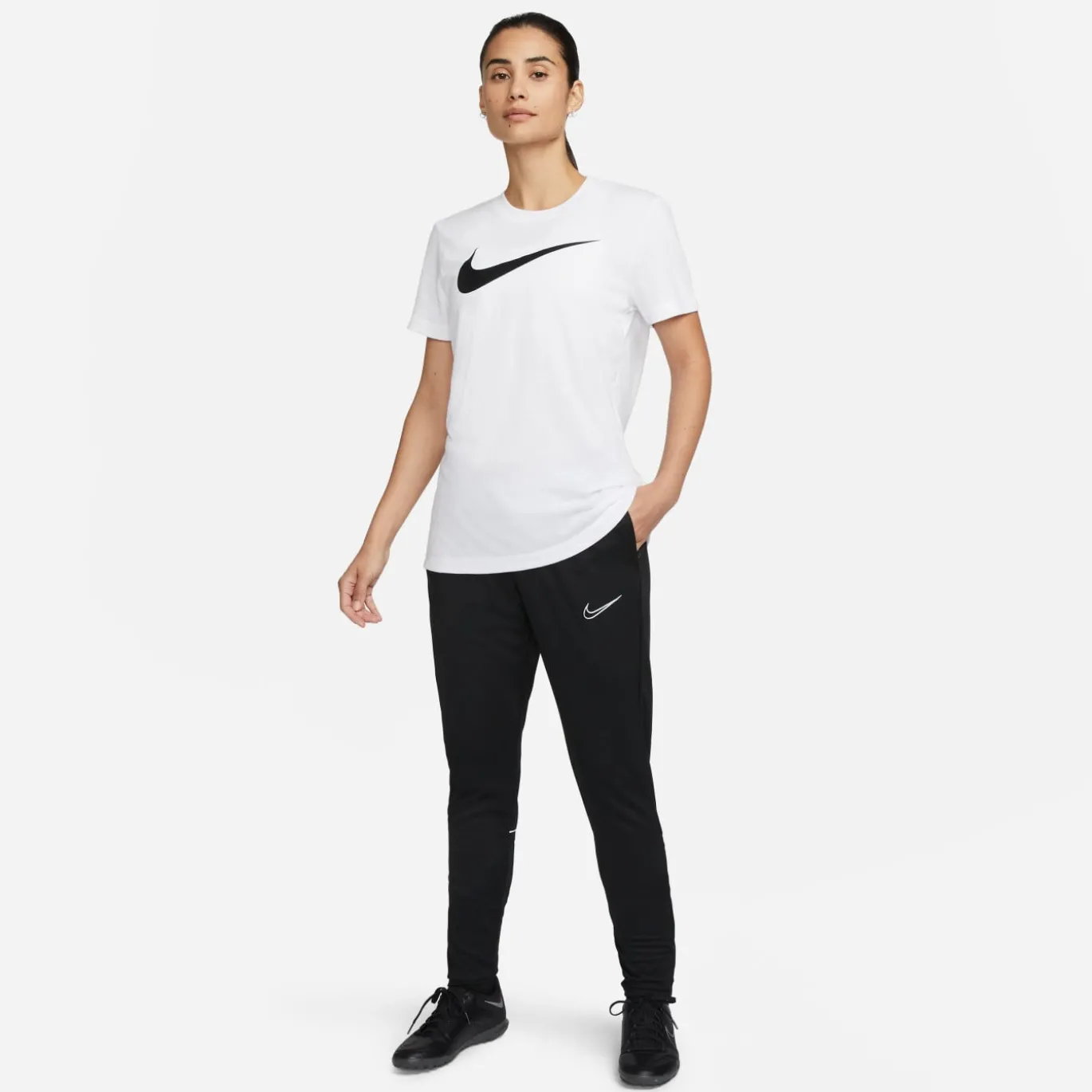 Nike Park 20 Hybride T-shirt Dames Wit Zwart