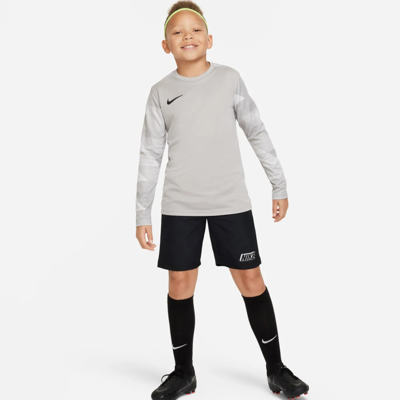 Nike Park IV Voetbalshirt Keepers Lange Mouwen Kids Grijs Zwart