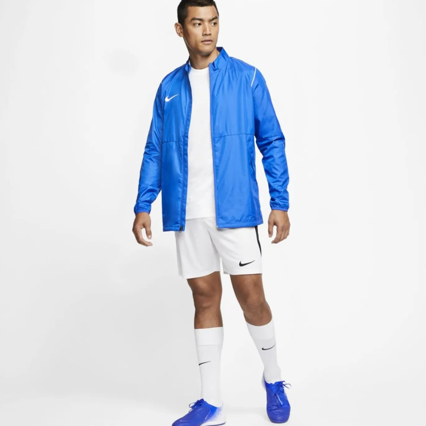 Nike Park 20 Woven Regenjack Royal Blauw Wit