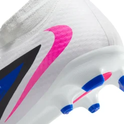 Nike Phantom 6 High Academy Gras / Kunstgras Voetbalschoenen (MG) Blauw Wit Felroze