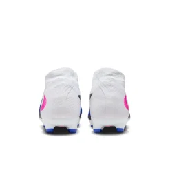 Nike Phantom 6 High Academy Gras / Kunstgras Voetbalschoenen (MG) Blauw Wit Felroze
