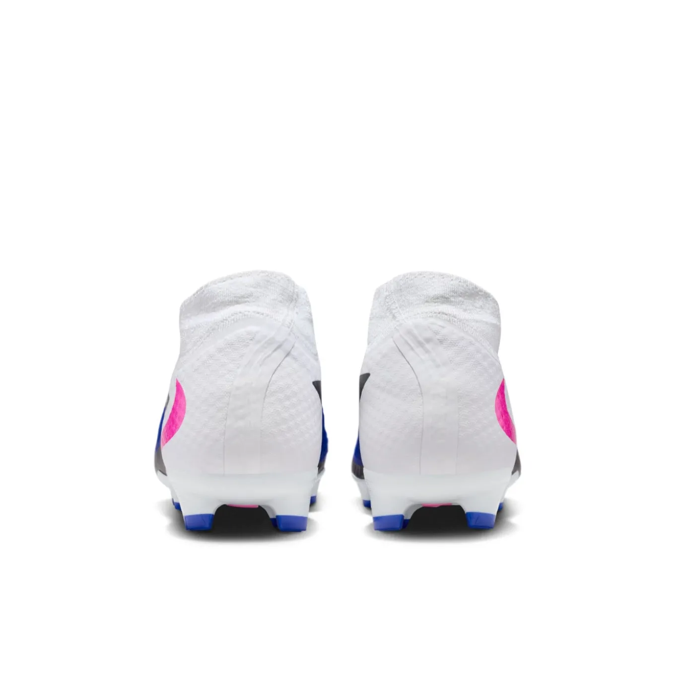 Nike Phantom 6 High Academy Gras / Kunstgras Voetbalschoenen (MG) Blauw Wit Felroze