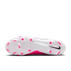 Nike Phantom 6 High Academy Gras / Kunstgras Voetbalschoenen (MG) Wit Felroze Zwart