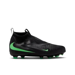 Nike Phantom 6 High Academy Gras / Kunstgras Voetbalschoenen (MG) Kids Zwart Felgroen