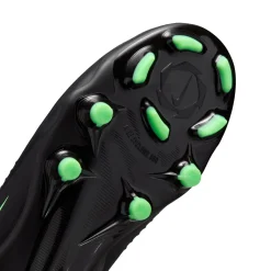 Nike Phantom 6 High Academy Gras / Kunstgras Voetbalschoenen (MG) Kids Zwart Felgroen