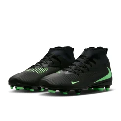 Nike Phantom 6 High Club Gras / Kunstgras Voetbalschoenen (MG) Zwart Felgroen