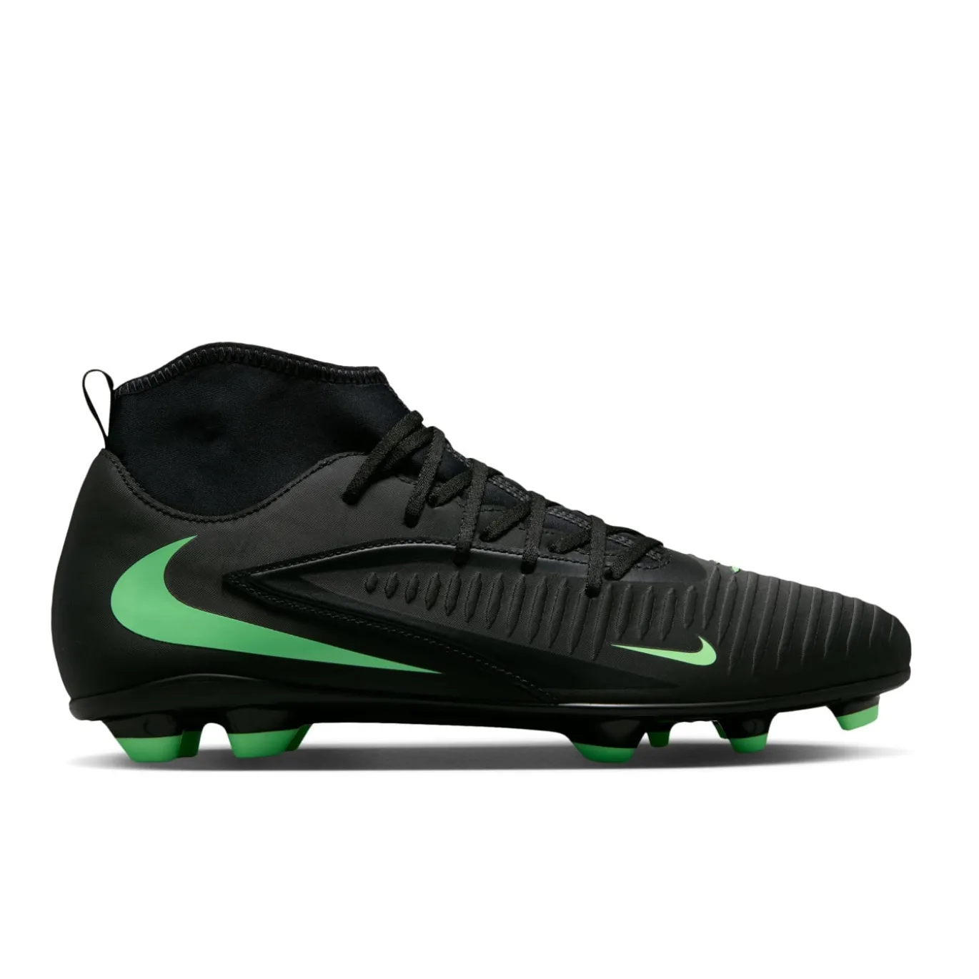 Nike Phantom 6 High Club Gras / Kunstgras Voetbalschoenen (MG) Zwart Felgroen