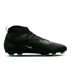 Nike Phantom 6 High Club Gras / Kunstgras Voetbalschoenen (MG) Zwart Felgroen