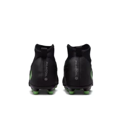 Nike Phantom 6 High Club Gras / Kunstgras Voetbalschoenen (MG) Kids Zwart Felgroen