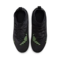 Nike Phantom 6 High Club Gras / Kunstgras Voetbalschoenen (MG) Kids Zwart Felgroen