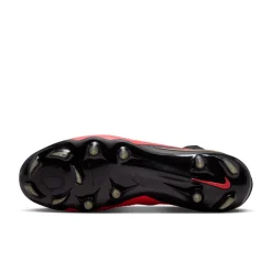 Nike Phantom 6 High Elite Gras Voetbalschoenen (FG) Zwart Felrood Goud
