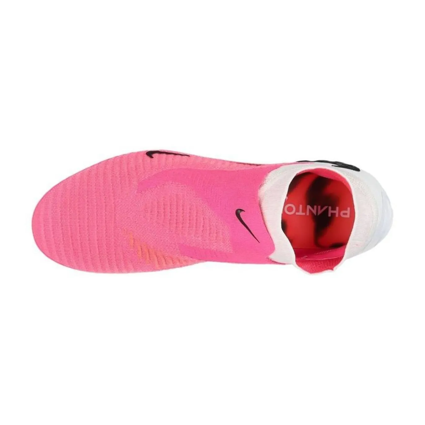Nike Phantom 6 High Elite IJzeren-Nop Voetbalschoenen (SG) Wit Felroze Zwart