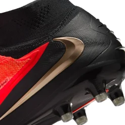 Nike Phantom 6 High Elite Kunstgras Voetbalschoenen (AG) Zwart Felrood Goud