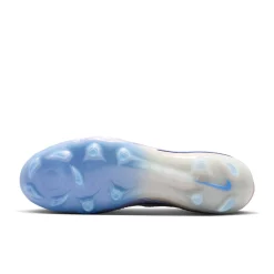 Nike Phantom 6 High LV8 Elite Gras Voetbalschoenen (FG) Gebroken Wit Lichtblauw Blauw