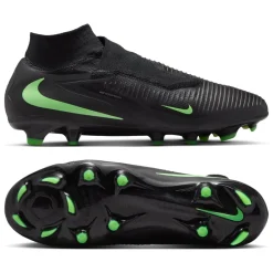 Nike Phantom 6 High Pro Gras Voetbalschoenen (FG) Zwart Felgroen