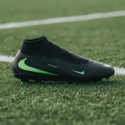 Nike Phantom 6 High Pro Gras Voetbalschoenen (FG) Zwart Felgroen