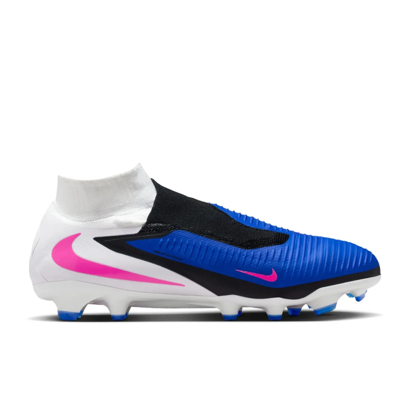 Nike Phantom 6 High Pro Gras Voetbalschoenen (FG) Blauw Wit Felroze