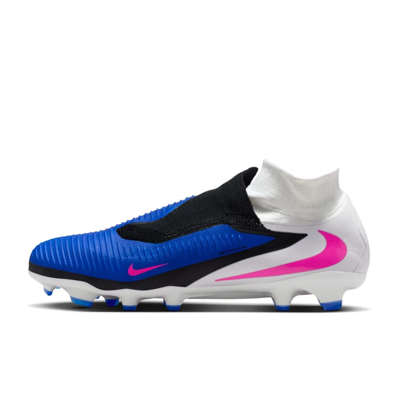 Nike Phantom 6 High Pro Gras Voetbalschoenen (FG) Blauw Wit Felroze